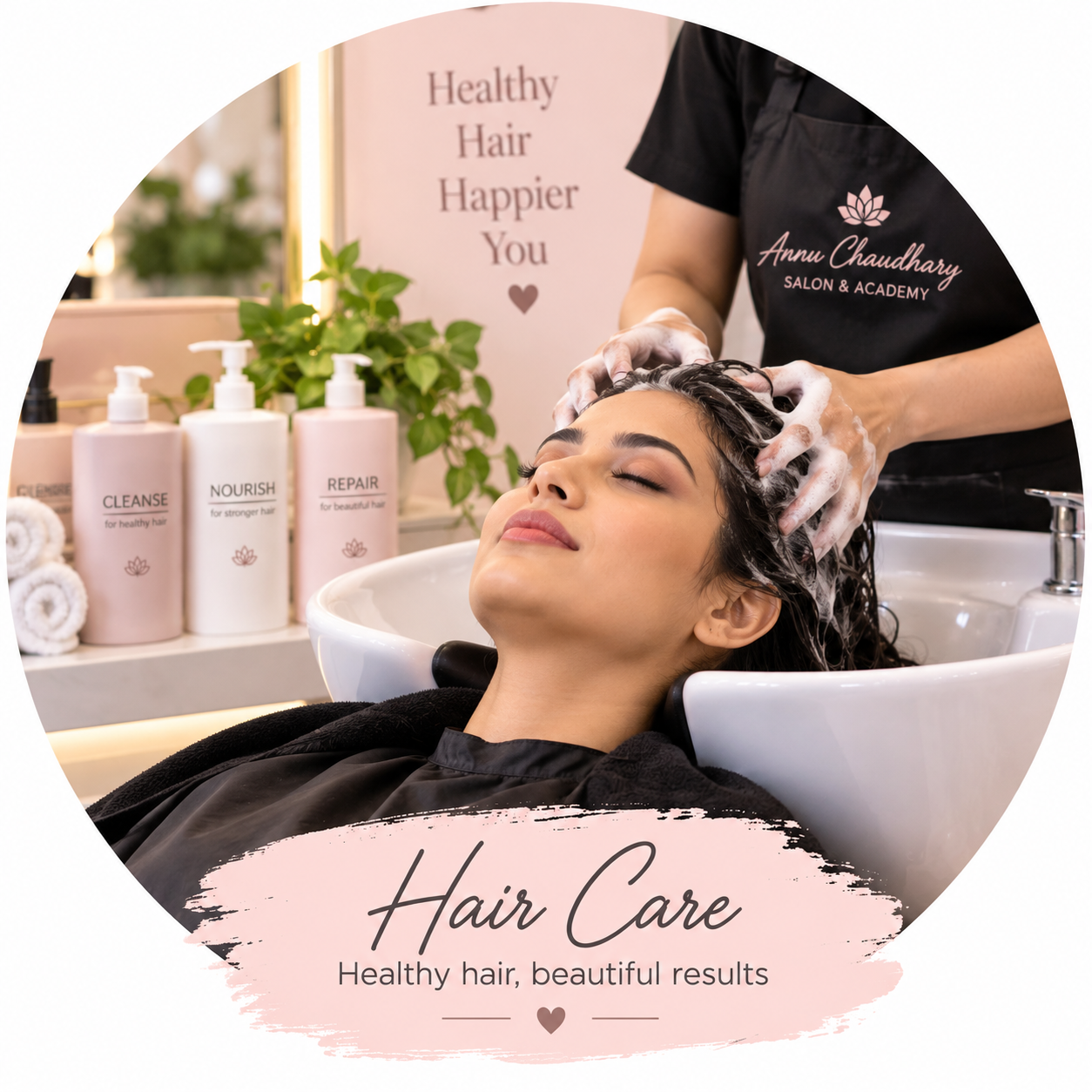 annu chaudhary salon hair care